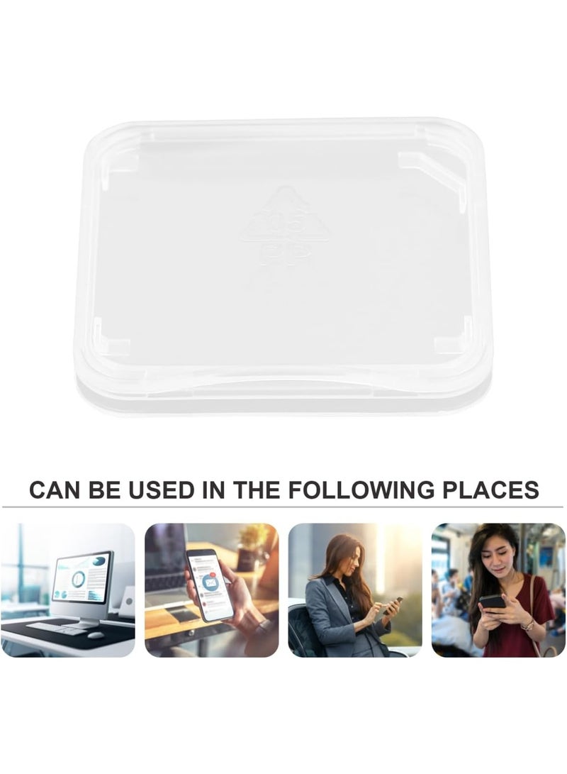 Clear Plastic Memory Card Case Memory Card Case Holder Compatible with SD Micro SD T- Flash Card ( 100pcs ) - Image 3